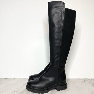 Soul Naturalizer Olga Black Faux Leather Tall Boot 6 1/2 M